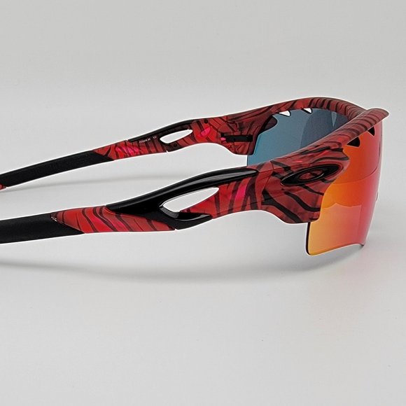 Oakley OO9206-35 RadarLock Path Urban Jungle Red Frame +Red Iridium Sunglasses - Picture 6 of 14